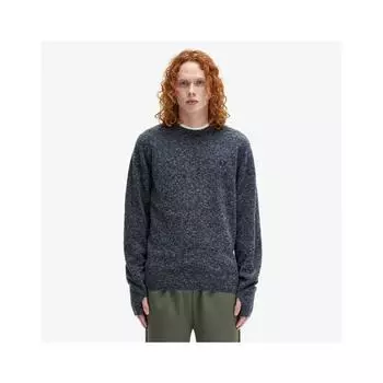 Fred Perry Boucle Crewneck Knit Navy Afpm243k553 X55 M