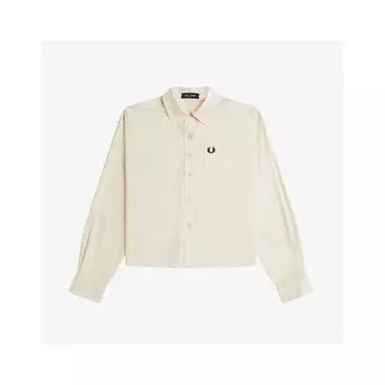 Fred Perry Brushed Twill Shirt Ecru Afpf2438165 560 XS