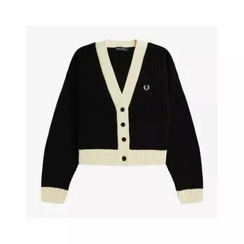 Fred Perry Button Through Cardigan Afpf233k123 102 XS