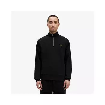 Fred Perry Checkerboard Tape Half Zip Sweatshirt Afpm2336587 102 S