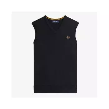Fred Perry Classic V Neck Vest Afpm2335541 184 S