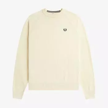 Fred Perry Fred Perry [womens] Crewneck Merino Wool Knit R32 Afpf2412117 R32 XS
