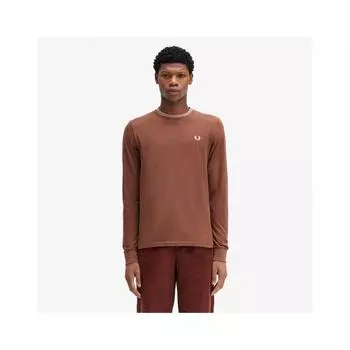Fred Perry Футболка с длинным рукавом Twin Tip Whiskey Brown Afpm2439602 W52 M