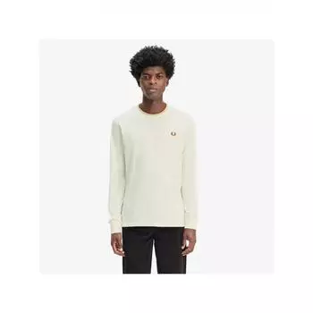 Fred Perry Футболка с длинным рукавом Twin Tip Ecru Honeycomb Marmalade Afpm2439602 X01 M