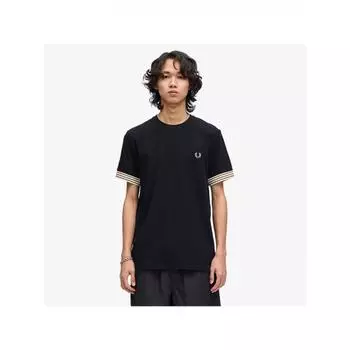FRED PERRY Футболка с манжетами в полоску Fred Perry 102 AFPM2417707 102 M