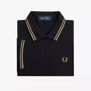 Fred Perry [g3600] Рубашка Twin Tip Fred Perry черная золотая Afpf2433600 X72 XS