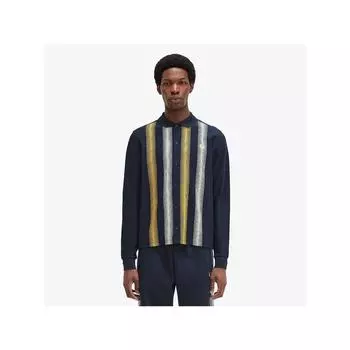 Fred Perry [genuine] Fred Perry [sharp] Ombre Stripe Long Sleeve Polo Shirt 608 Afpm243m545 608 qzgAfpm243m545 608 M