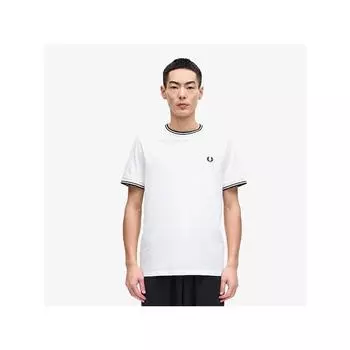 Fred Perry [подлинная HeadquarTers] Fred Perry [базовый] Twin Tip ФУТБОЛКА 100 Afpm2411588 100 qzgAfpm2411588 100 S
