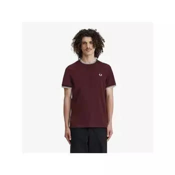 Fred Perry [подлинная HeadquarTers] Fred Perry [базовый] Twin Tip ФУТБОЛКА 597 Afpm2411588 597 qzgAfpm2411588 597 M