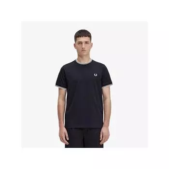 Fred Perry [подлинная HeadquarTers] Fred Perry [базовый] Twin Tip ФУТБОЛКА 102 Afpm2411588 102 qzgAfpm2411588 102 S