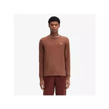 Fred Perry [подлинная штаб-квартира] Fred Perry [базовая линия] Футболка с длинным рукавом и двойной отделкой W52 Afpm2439602 W52 qzgAfpm2439602 W52 M