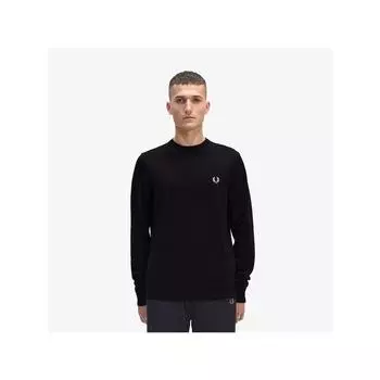 Fred Perry [genuine Headquarters] Fred Perry [baseline] Classic Crewneck Merino Wool Knit 198 Afpm2419601 198 qzgAfpm2419601 198 S