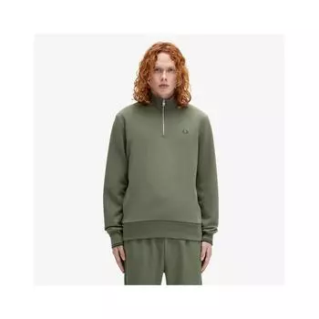 Fred Perry Half Zip Sweatshirt Lw Green Afpm2433574 W49 M