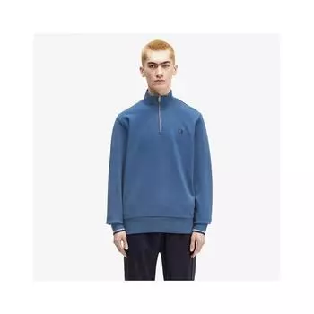 Fred Perry Half Zip Sweatshirt Midnight Blue Afpm2433574 W98 M