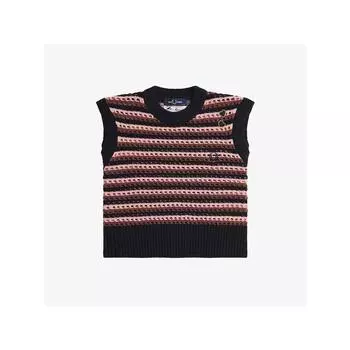 Fred Perry [headquarters Genuine] Fred Perry [Эми Уайнхаус] Жилет с открытой вязкой 102 Afpf2417109 102 qzgAfpf2417109 102 L