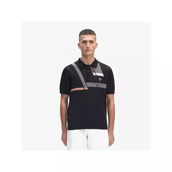 Fred Perry [headquarters Genuine] Fred Perry [reisses] Жаккардовая трикотажная рубашка Glitch 102 Afpm2315861 102 qzgAfpm2315861 102 M