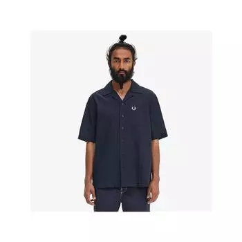 Fred Perry [headquarters Genuine] Fred Perry [sharp] Lightweight Texture Revere Collar Shirt 608 Afpm2417762 608 qzgAfpm2417762 608 S