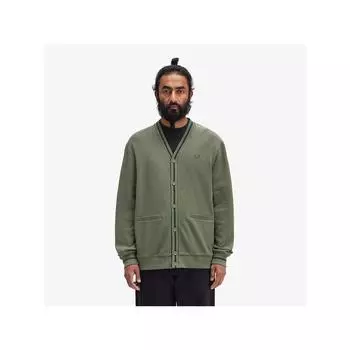 Fred Perry [headquarters Genuine] Fred Perry [sharp] Tip Pique Texture Cardigan W49 Afpm2432654 W49 qzgAfpm2432654 W49 M