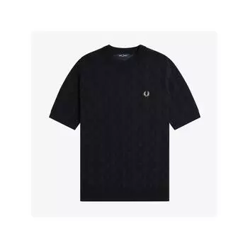 Fred Perry [headquarTers Genuine] Fred Perry [sharp] Open KniT T shirT 102 Afpm2417622 102 qzgAfpm2417622 102 S