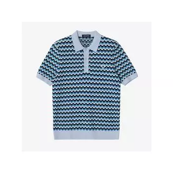 Fred Perry [headquarters Genuine] Fred Perry [sharp] Boucle Jacquard Knit Shirt 146 Afpm2417636 146 qzgAfpm2417636 146 L