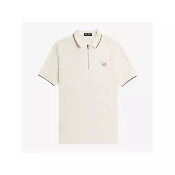 Fred Perry [headquarters Genuine] Fred Perry [sharp] Crepe Pique Zip Neck Polo Shirt 560 Afpm2417729 560 qzgAfpm2417729 560 S