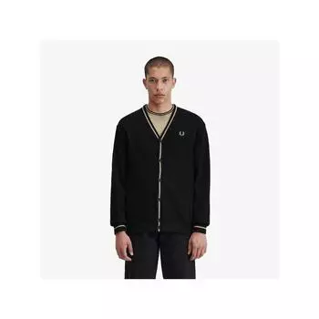 Fred Perry [headquarters Genuine] Fred Perry [sharp] Кардиган с текстурой пике Tip U78 Afpm2412654 U78 qzgAfpm2412654 U78 M