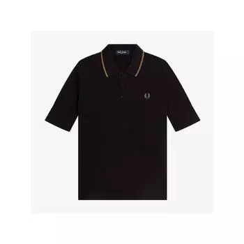 Fred Perry [headquarters Genuine] Fred Perry [womens] Lip Knit Shirt 102 Afpf2336109 102 qzgAfpf2336109 1021 S