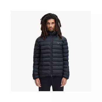 Fred Perry Hooded Insulated Jacket Navy Afpm2438553 608 M
