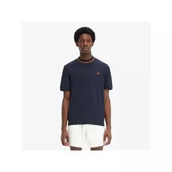 Fred Perry [hq Genuine] Fred Perry [m7] Crewneck Piquette R87 Afpm2410007 R87 qzgAfpm2410007 R87 L