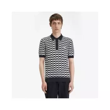 Fred Perry Jacquard Knit Shirt 102 Afpm2417606 102 M