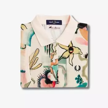 Fred Perry [Эми Уайнхаус] Принт Fred Perry Рубашка Шелковистая Персиковая Afpf2417120 R33 XS