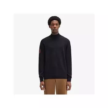 Fred Perry [настоящий] Fred Perry [острый] Laurel Reese Mock Neck Knit Black Afpm2438530 102 qzgAfpm2438530 102 M