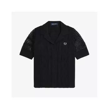 Fred Perry Открытая трикотажная рубашка с пуговицами 102 Afpf2417115 102 S