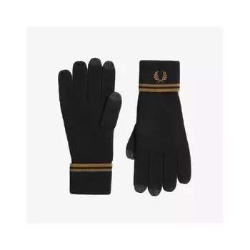 Fred Perry Перчатки Twin Tip Merino Wool Black Shaded Stone Cfpu2439151 S77 Free