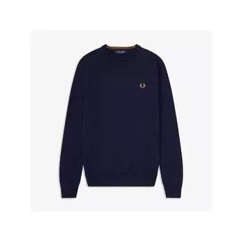 Fred Perry [подлинный] Fred Perry [базовый] Классический свитер с круглым вырезом из смеси мериносовой шерсти 795 Afpm2439601 795 qzgAfpm2439601 795 M