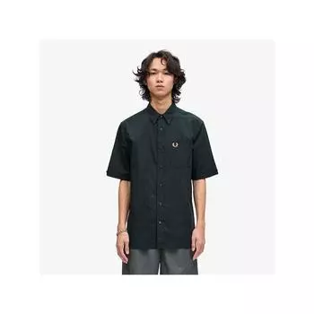 Fred Perry [подлинный] Fred Perry [острый] рубашка из льняной смеси с коротким рукавом Q20 Afpm2417764 Q20 qzgAfpm2417764 Q20 M