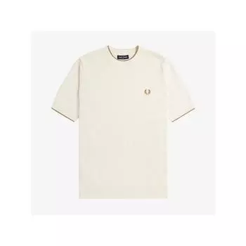 Fred Perry [подлинный] Fred Perry [острый] Текстурированная трикотажная футболка спереди 560 Afpm2417642 560 qzgAfpm2417642 560 M