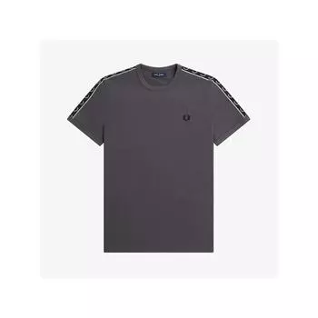 Fred Perry [подлинный HeadquarTers] Fred Perry [sport] ConTrasT Tape Ringer футболка R66 Afpm2314613 R66 qzgAfpm2314613 R66 L