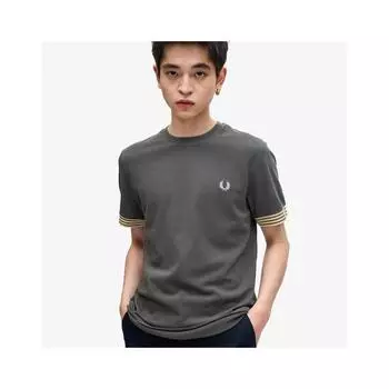 Fred Perry Полосатая футболка с манжетами 638 M