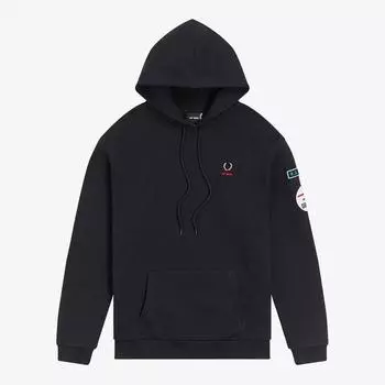 FRED PERRY [Raf Simons] Толстовка с капюшоном с нашивками 102 AFPM2314213 102