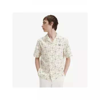 Fred Perry Рубашка с воротником Revere с геометрическим принтом Fred Perry 560 AFPM2417785 560