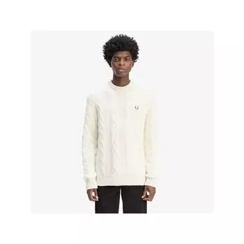 Fred Perry [sharp] Chunky Cable Knit Sweater Ecru Afpm2438562 560 qzgAfpm2438562 560 S