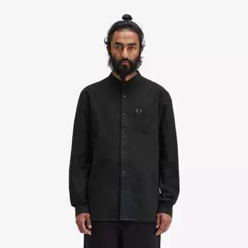 Fred Perry [sharp] Grandad Collar Ox Sports Shirt Q20 Afpm2438503 Q20 XL