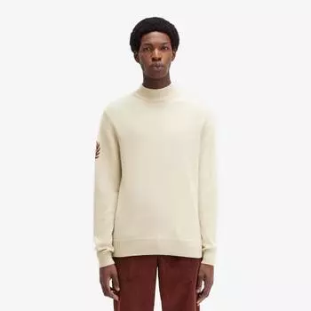 Fred Perry [sharp] Laurel Reese Mock Neck Knit Oatmeal Afpm2438530 691 M