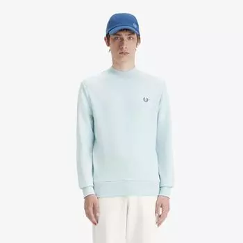 Fred Perry [sharp] Laurelis Graphic High Neck Sweatshirt Light Ice Afpm2417770 R30 M