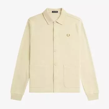 Fred Perry [sharp] Рубашка поло с длинным рукавом на пуговицах, цвет овсянки Afpm2336598 691 M