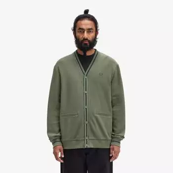 FRED PERRY [Sharp] Tip Pique Texture Cardigan W49 AFPM2432654 W49