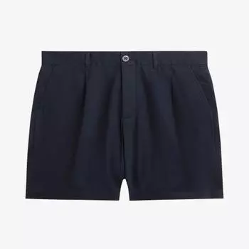 Fred Perry [sharp] Wide Leg Woven Shorts Navy Afpm241s813 608 S