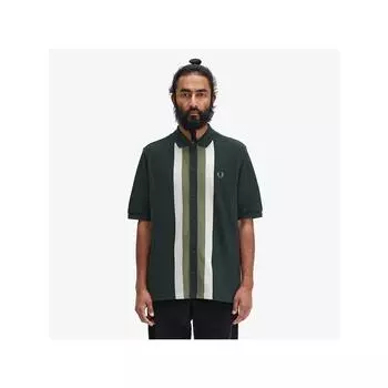 Fred Perry [штаб-квартира подлинная] Fred Perry [острая] панельная пуговица через поло рубашка Q20 Afpm243m522 Q20 qzgAfpm243m522 Q20 M