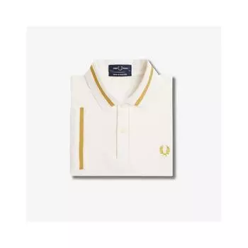 Fred Perry Single Tip Fred Perry Shirt Ecru Honeycomb Afpm2430002 W79 M